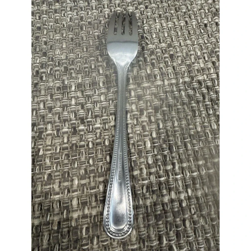 Rockport By Towle Dinner Fork Beaded Edge Stainless Steel Flatware ONE